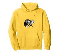 Collection Japonaise Sumi-e Lavé à l'encre Wildlife Art Ezo Red Fox Sweat à Capuche