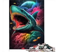 Collection Jigsaw Shark Puzzles 1000 pièces pour Adultes Puzzle en Carton Adultes et Enfants Cadeaux d'anniversaire et de Noël Uniques 1000 pièces (26x38 cm)