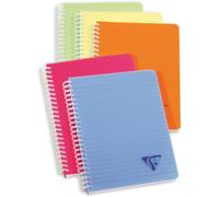 Collection Linicolor Fresh Un Carnet À Spirale - A5 14,8x21 Cm - 180 Pages Lignées - Papier Blanc 90 G - Couverture Polypro Transparent - Couleur Aléatoire
