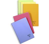 Collection Linicolor Fresh Un Carnet À Spirale - A5 14,8x21 Cm - 180 Pages Petits Carreaux - Papier Blanc 90 G - Couverture Polypro Transparent - Couleur Aléatoire
