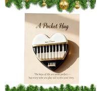 Collection Musique Hug 2D Acrylique Cadeau souvenir inspirant Carte souvenir de motivation - Pour adolescents, adultes, collectionneurs, anniversaire, Noël, vacances, guitariste, violoniste, pianiste