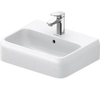 Duravit Lave-mains Qatego 0746450000 45x35 cm avec trou pour robinetterie, trop-plein, blanc brillant