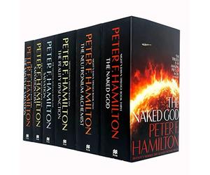 Collection Peter F Hamilton The Salvation Sequence et Nights Dawn Trilogy Series 6 Books Set (Reality Dysfunction, Neutronium Alchemist, Naked God)