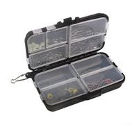 Collection Premium pour pêche à la carpe, kit d'accessoires de 90 pièces, y compris hameçons, émerillons et mousquetons