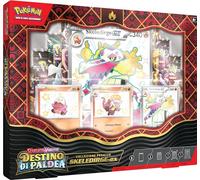 Collection Premium Skeledirge-ex de l'expansion Scarlatto et Violetto Destino di Paldea (3 Cartes holographiques, 1 Carte géante et 8 enveloppes d'expansion), édition en Italien