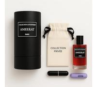 Collection Privée Eau de Parfum AMEERAT Femme, 50ml, Oriental Longue Tenue, Notes Jasmin Oud Bergamote, 2 Atomiseurs offert