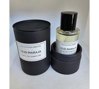Collection Privée Oud Maraja Eau de Parfum, Flacon en Verre avec Boîte Cylindrique Noire, Parfum de Luxe