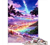 Collection Puzzle Archipel d'Hawaï Puzzle 1000 pièces en Bois pour Adultes et Enfants, Jouets éducatifs d'apprentissage, Jeux familiaux 1000 pièces (50 x 75 cm)