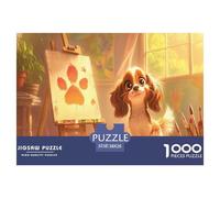 Collection Puzzle Stitch 1000 Pieces - Puzzle 1000 Pieces Adulte avec Un Chien Attrayant, Célébrez Les Animaux avec Ce Puzzle Chien Unique 38x26cm/1000pcs