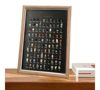 Collection Rock - Et Bois 32x23x3cm | 100 Types De Spécimens De Pierre Brute Naturelle | Ornements Minéraux Géologiques Et Art Mural Encadré | Peinture Décorative Pour L'entrée De La Maison Et