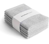 Collection Spa-Lot De 5 Serviettes Invité 30 X 50 Cm 100% Coton (Gris Perle)