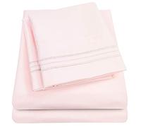Collection Supreme 1500 Parure de lit Extra Douce Rose pâle avec literie hypoallergénique et Poche Profonde sans Plis, Plus de 40 Couleurs, Taille Standard, Rose pâle