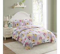 Collection Sweet Home Quilt Queen Size Ensemble de courtepointe brod e surdimensionn e douce et luxueuse avec taies d'oreiller Queen Floral Patch