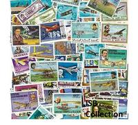 Collection Timbres Avions 100 Timbres oblitérés différents