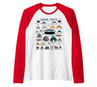 Collection Visages de Requins pour les passionnés des océans Manche Raglan