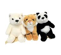 Collection WWF de 3 figurines en peluche dans un coffret cadeau