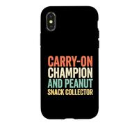 Collectionneur de collations aux arachides Traveler Carry-on Champion Aviator Coque pour iPhone X/XS
