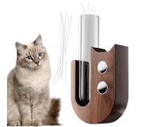 Collectionneur de whisker de chat en pot décoratif, pot transparent | récipient d'affichage magnétique pour mémoire pour animaux domestiques, ornement de réfrigérateur