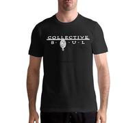 Collective Soul T Shirt Fashion Tees Unisex 100% Cotton Short-Sleeve T-Shirts Black L
