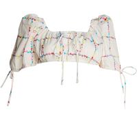 Collective The Label The Label Grid Picnic Floral Square-Neck Crop-Top Pique-nique floral 12 (M) Female