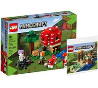 Collectix Lego Minecraft Set - Das Pilzhaus 21179 + Minecraft 30432 Plage de tortue (Polybag)