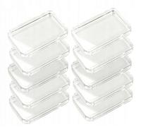 COLLECTOR - 10 x Capsule protectrice rectangulaire Premium 27×47 mm - Lingots d’Argent et d’Or
