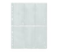 COLLECTOR - 10x Pages A4 avec 6 Compartiments pour médailles, décorations, Petits Billets, Tickets et Cartes de Jeu - Type 6
