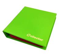 COLLECTOR Album de collection de pièces de monnaie pour 221 tailles différentes de pièces de monnaie de grande à petite - avec pages et intercalaires rouges + index - Album de vert pastel
