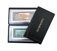 COLLECTOR Album pour Les Billets - Album de Billets de 20 Pages 8X17cm (Noir)