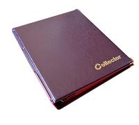 COLLECTOR Classeur pour Monnaie de 280 Moyennes pièces 50p 50 Pence £1 £2 €1 €2 - 14 Pages et Le diviseur Rouge - Bronze