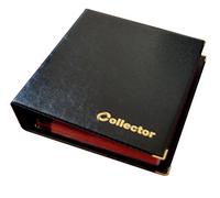 Collector Coin Album for 200 MEDIUM sizes coins 50p 50 pence £1 £2 €1 €2 - 10 pages and red dividers (200 Coins, Black)