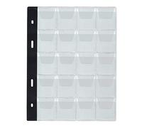 COLLECTOR - Pages pour Album de pièces ou de médailles, intercalaires, classeur, Feuilles de Recharge supplémentaires, Inserts pour Livres de pièces