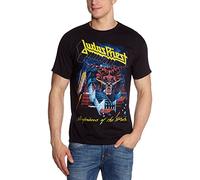Collector's Mine Judas Priest-Defender of Faith - T-shirt - Homme - Noir (Schwarz) - Large (Taille fabricant: L)