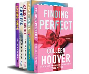 Colleen Hoover 5 Books Collection Set (Finding Perfect, Confess, Losing Hope, Without Merit and Heart Bones)