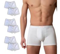 College Boxer pour homme en pur coton jersey de qualité supérieure, respirant, fabriqué en Italie, hypoallergénique, testé contre les mauvaises odeurs, fabriqué en Italie 12/6/3 pièces, 6 pièces