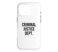 Collège du département de Justice pénale Coque pour iPhone 16 Pro