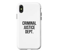 Collège du département de Justice pénale Coque pour iPhone X/XS