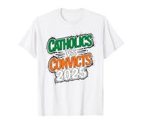 College Football Catholics Vs Convicts Jeu de rivalité des années 80 T-Shirt