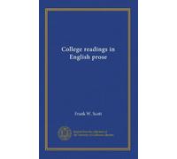 College readings in English prose