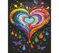College Ruled Notebook: Rainbow Heart Notebook | Artistic Notebook For Students And Artists