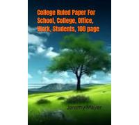 College Ruled Paper For School, College, Office, Work, Students, 100 page