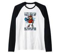 College Spirit, hurlant à 19 ans comme c'est mon travail Manche Raglan