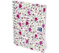 Collegeblock ForMe Floral A6 50 feuilles quadrillées Designs assortis Paquet de 10