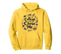 Colleges for Women: College Life Chose Me Fun Citation Sweat à Capuche, Unisexe pour Adultes, Citron, M