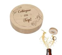 Collègue au Top Decapsuleur Bois,Cadeau Secret Santa Collegue,Cadeau Collegue de Travail Femme,Cadeau Collègue,Cadeau Collegue de Travail,Cadeau Départ Collègue,Cadeau Collegue de Travail Homme