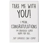 Collègue Leaving Carte Drôle Neuf Job Carte Coworker Leaving Good Luck Congrats Neuf Job Goodbye Leaving Job Drôle Carte Blague Banta PC468