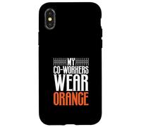 Collègues Orange - l'humour pour Les fonctionnaires Coque pour iPhone X/XS