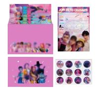 Collenatsy Lot De 12 Cartes D'Invitation D'Anniversaire Pour Enfants Au Design Demo H-Hunter Invitations ComplèTes Pour GarçOns Et Filles Avec Enveloppes ColoréEs Et Autocollants