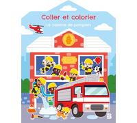 Coller et colorier - La caserne de pompiers