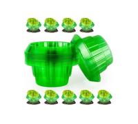 Collerette Anti-Limaces Barrière De Protection Pour Plantes Et Salades, Anneau En Plastique Vert Durable, Lot De 15 Pièces